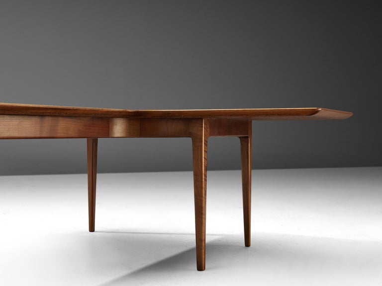 Danish Angular Boomerang Coffee Table in Walnut