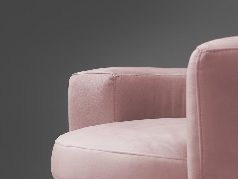 Italian Armchair in Pink Upholstery