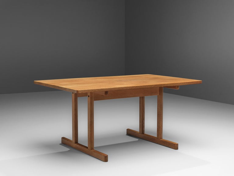 Børge Mogensen Dining or Writing Table in Solid Oak