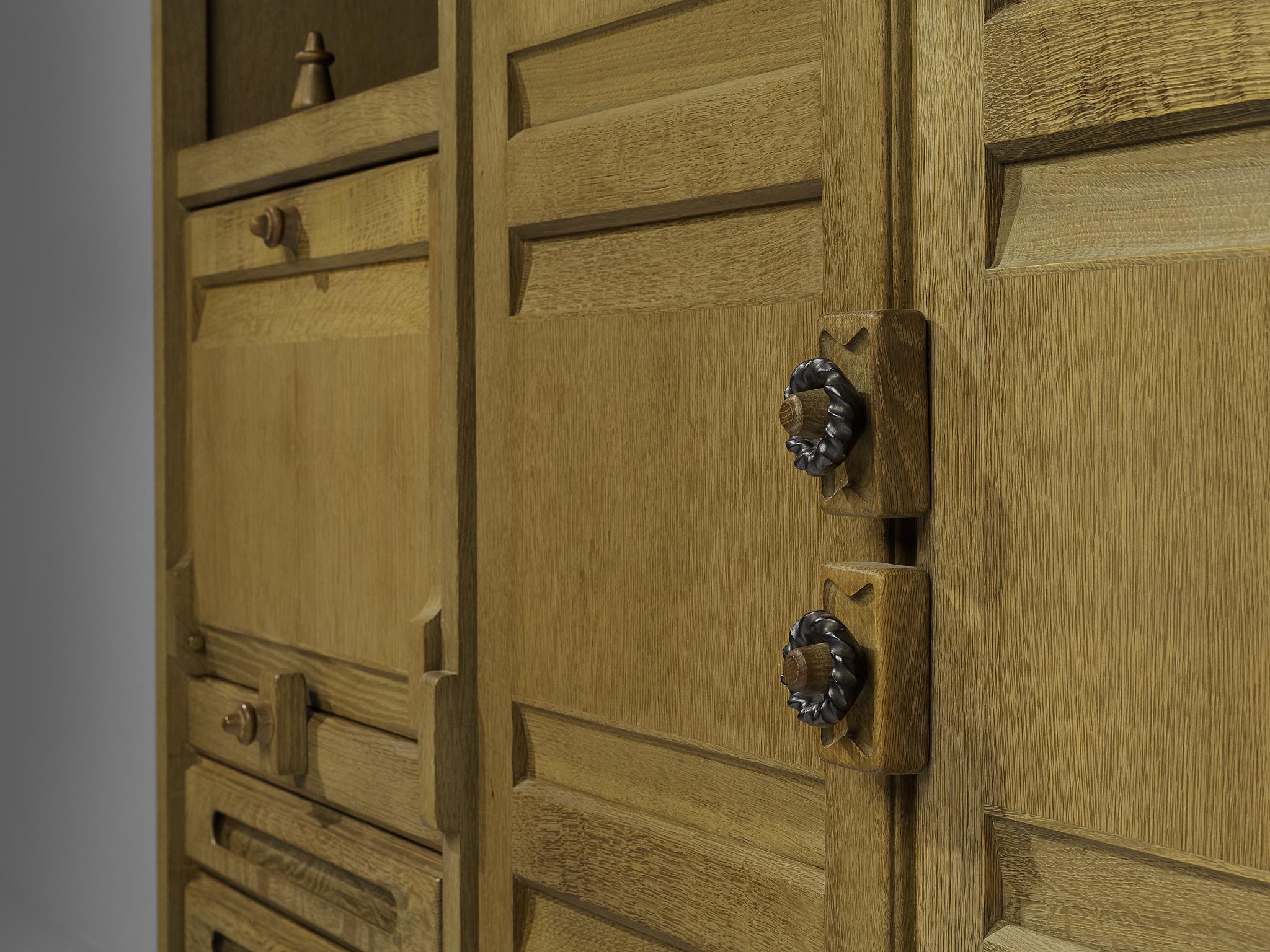 Guillerme & Chambron Highboard in Stained Oak