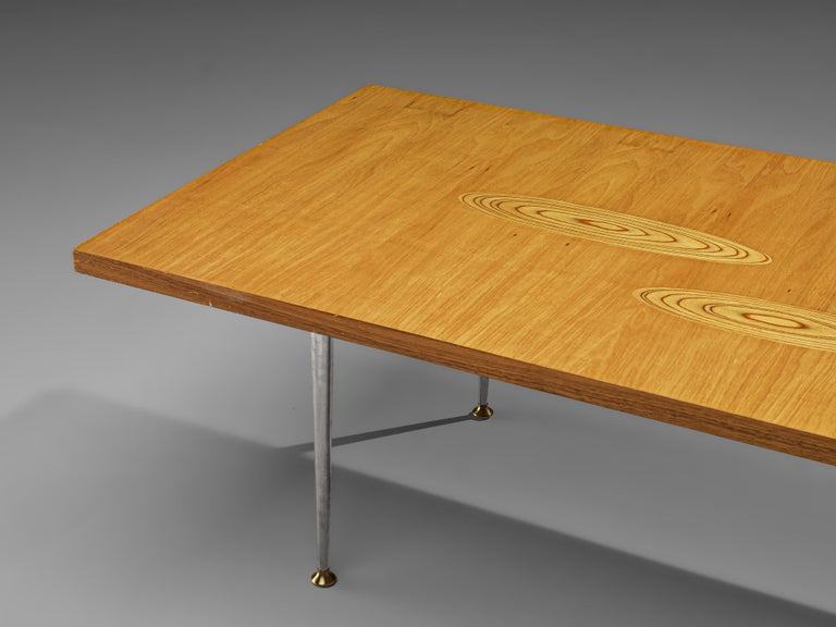 Tapio Wirkkala for Asko Coffee Table in Birch with Inlays