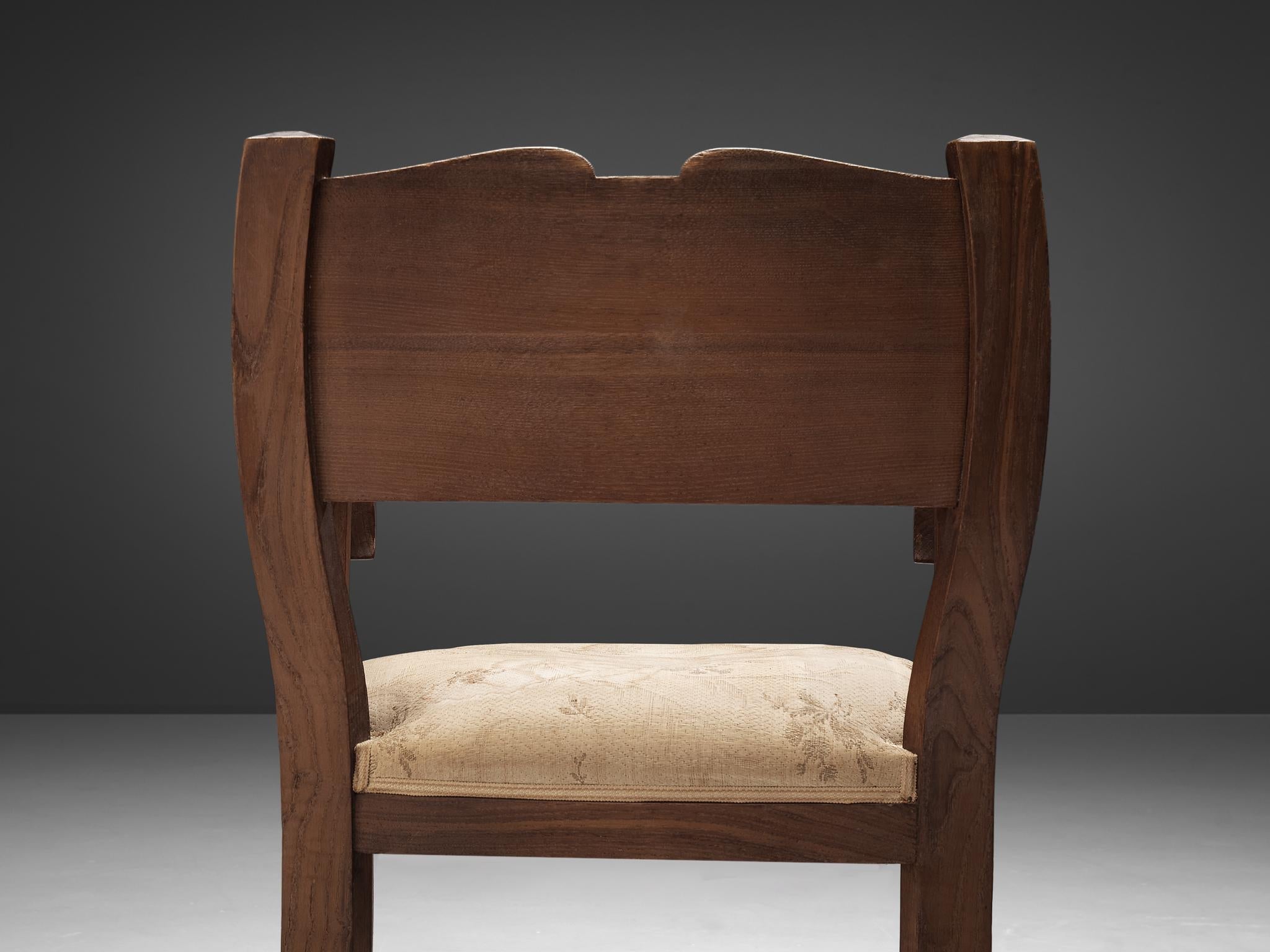 Ernesto Valabrega Rare Armchair in Oak