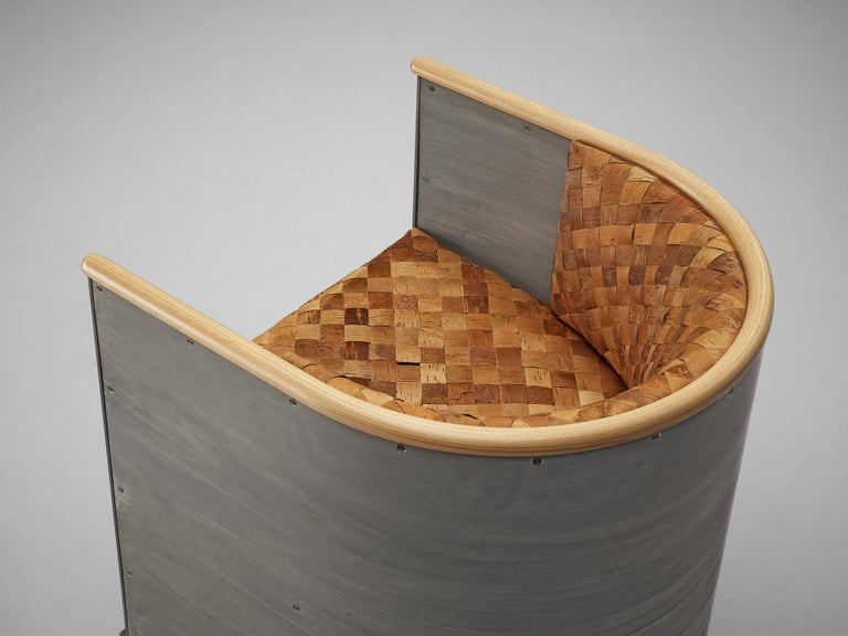 Mats Theselius Limited Edition Lounge Chair in Woven Birch Bark