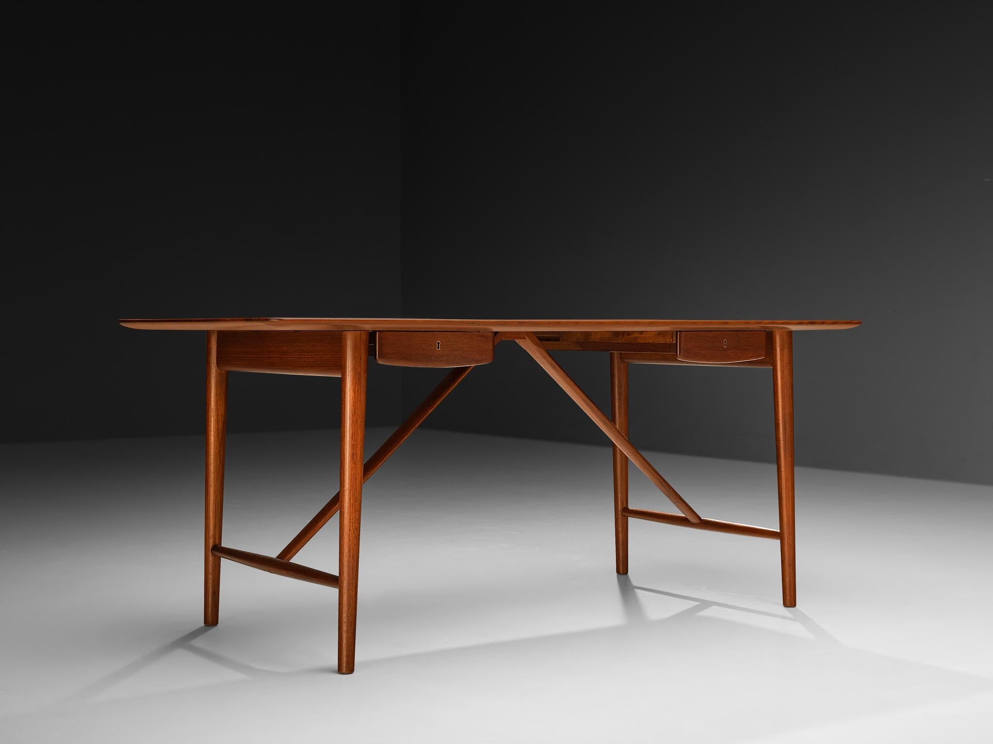 Peter Hvidt and Orla Mølgaard Nielsen Desk Model '310' in Solid Teak