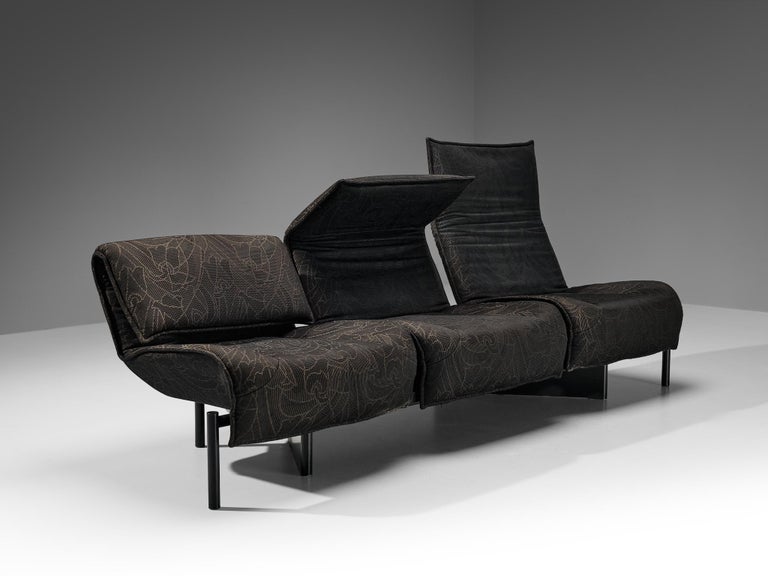 Vigo Magistretti for Cassina 'Veranda' Sofa in Dark Grey Upholstery