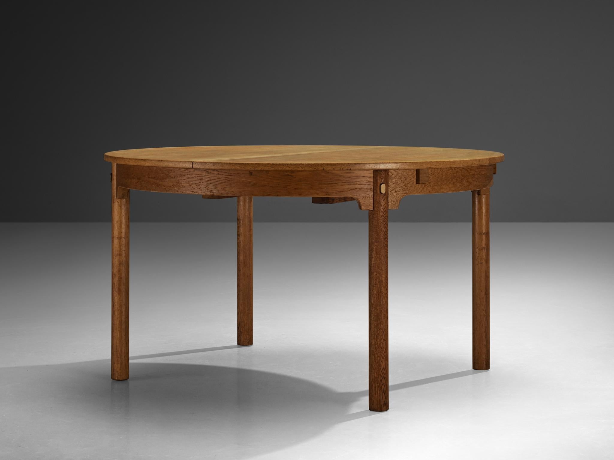 Børge Mogensen for Karl Andersson & Söner Round Dining Table in Solid Oak