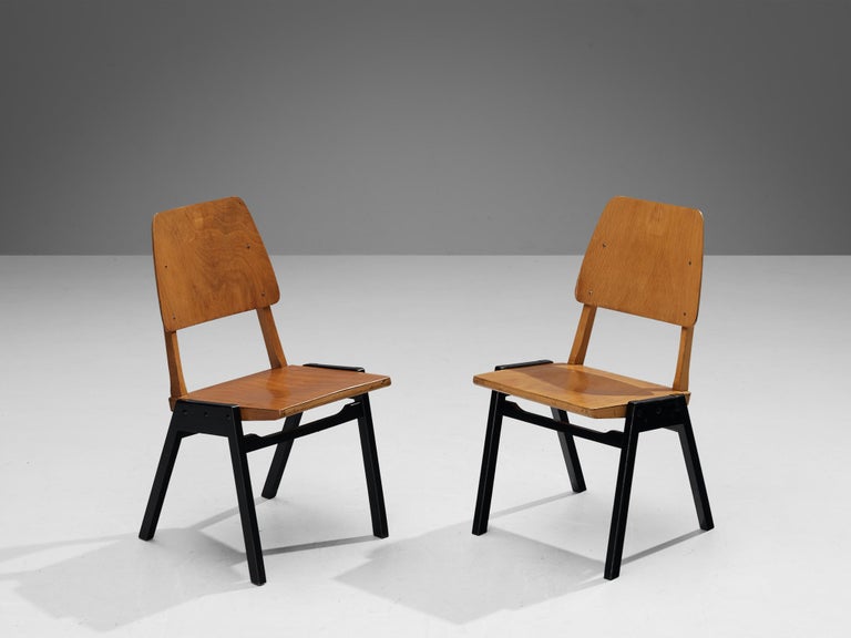 Roland Rainer Dining Chairs in Wood