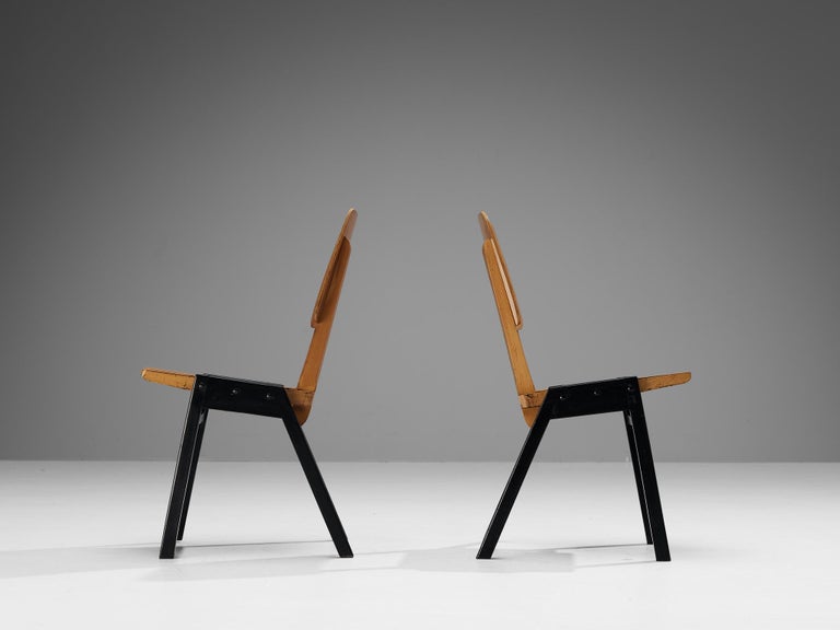 Roland Rainer Dining Chairs in Wood