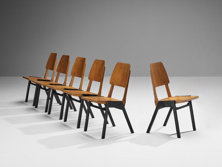 Roland Rainer Dining Chairs in Wood