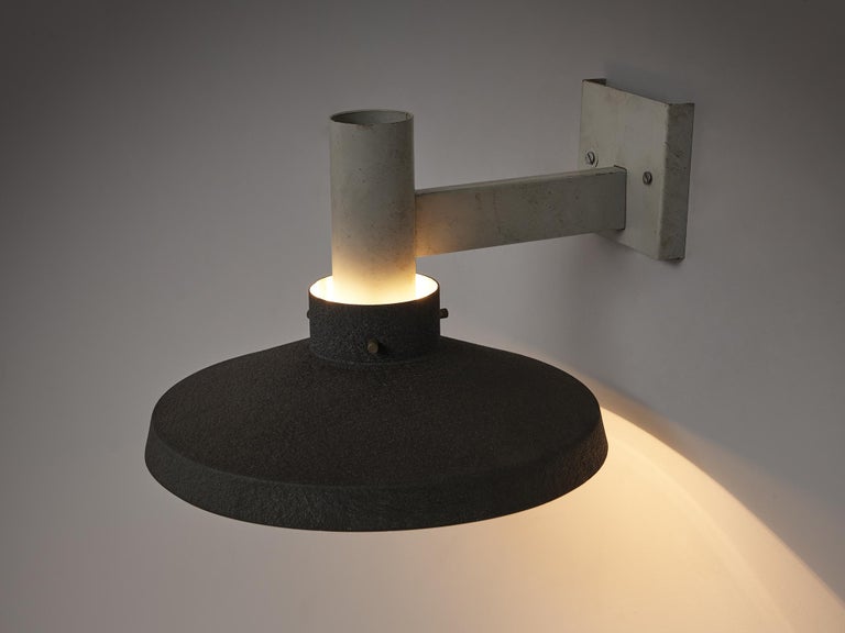 Dutch Wall Light with Textured Metal Shade