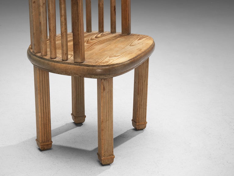 Elegant French Dining Chairs in Pine