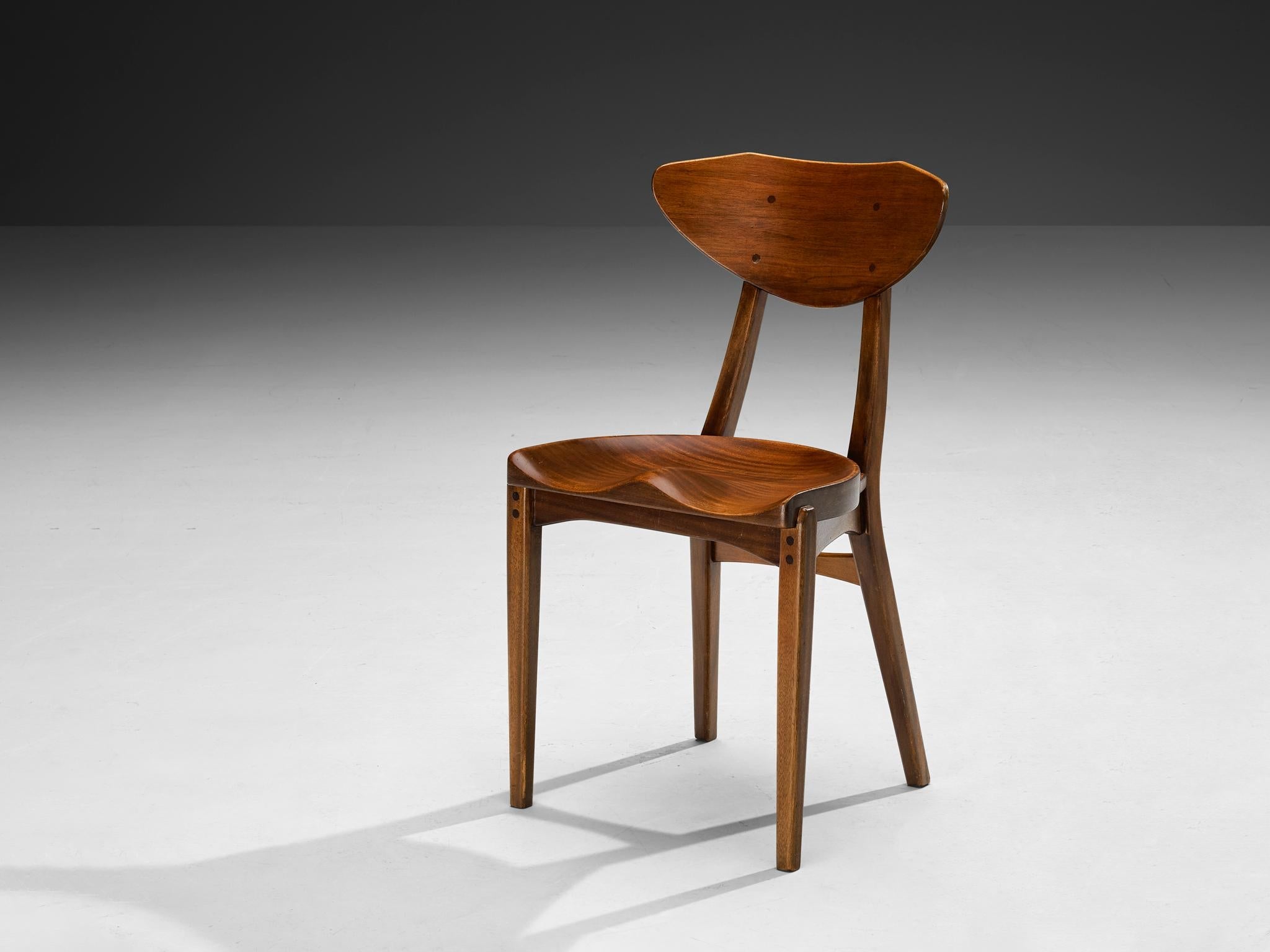 Richard Jensen & Kjaerulff Rasmussen Pair of Dining Chairs in Mahogany