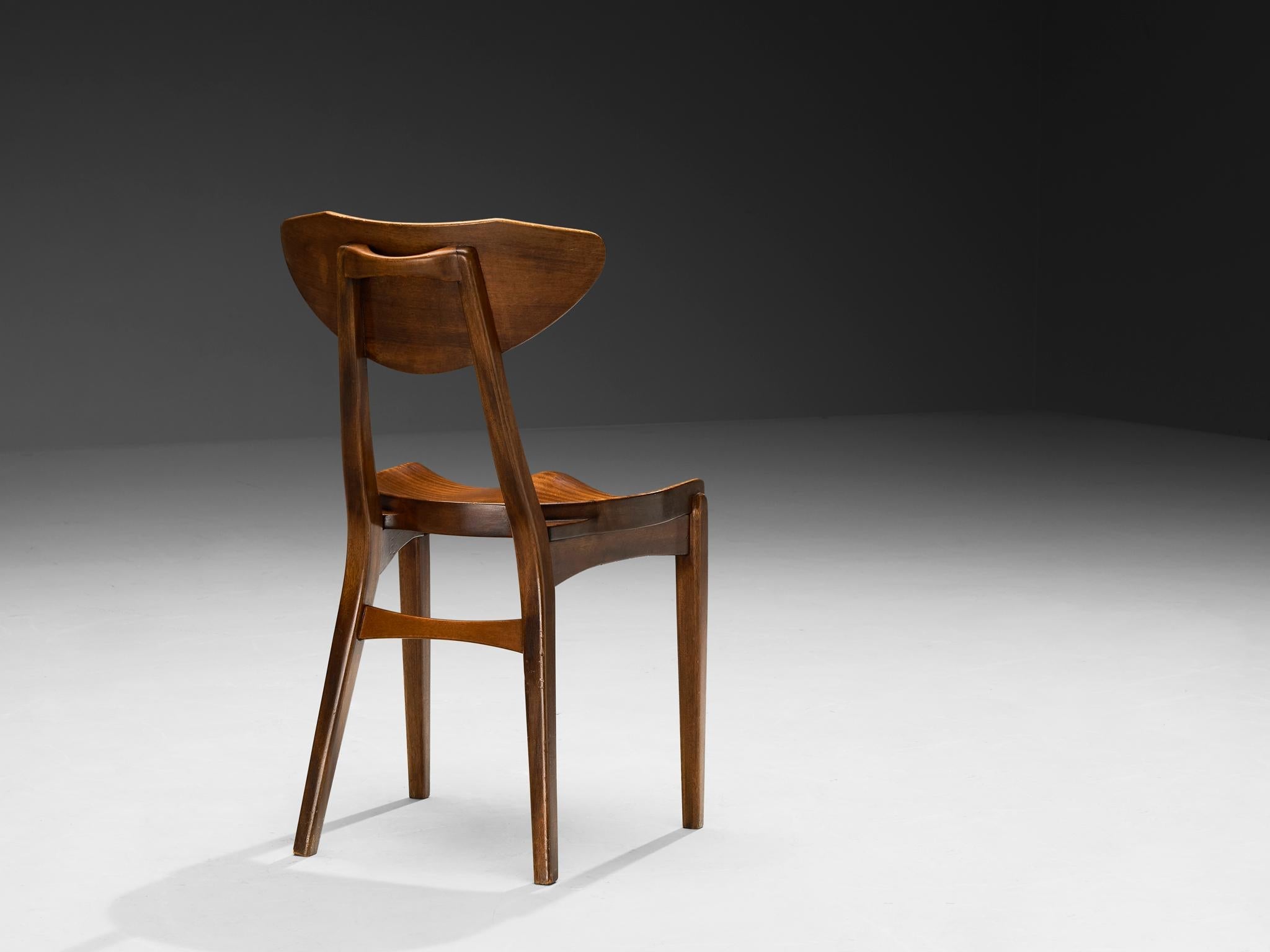 Richard Jensen & Kjaerulff Rasmussen Pair of Dining Chairs in Mahogany