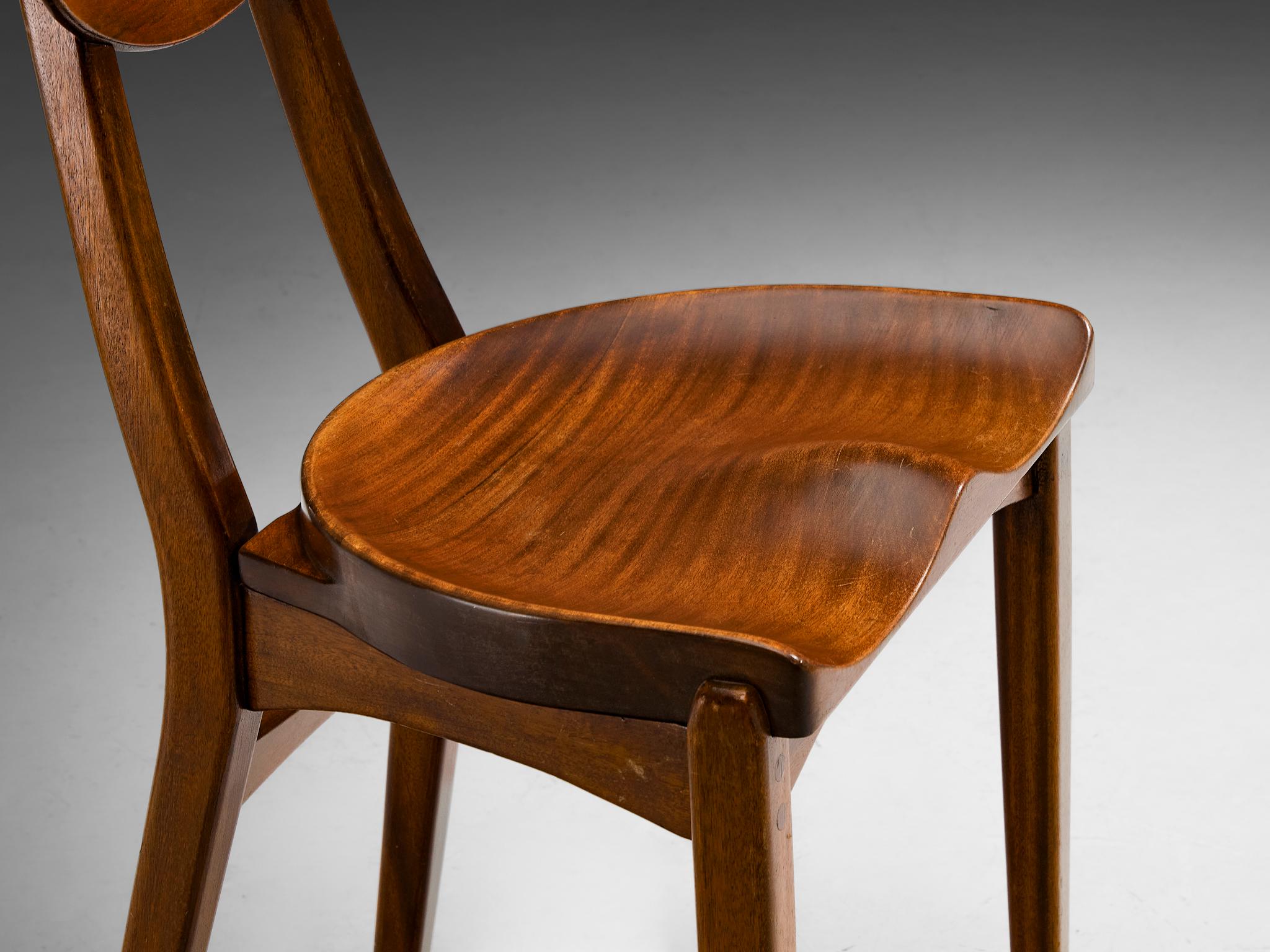 Richard Jensen & Kjaerulff Rasmussen Pair of Dining Chairs in Mahogany