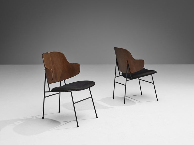 Ib Kofod-Larsen 'Penguin' Dining Chairs in Mahogany Plywood