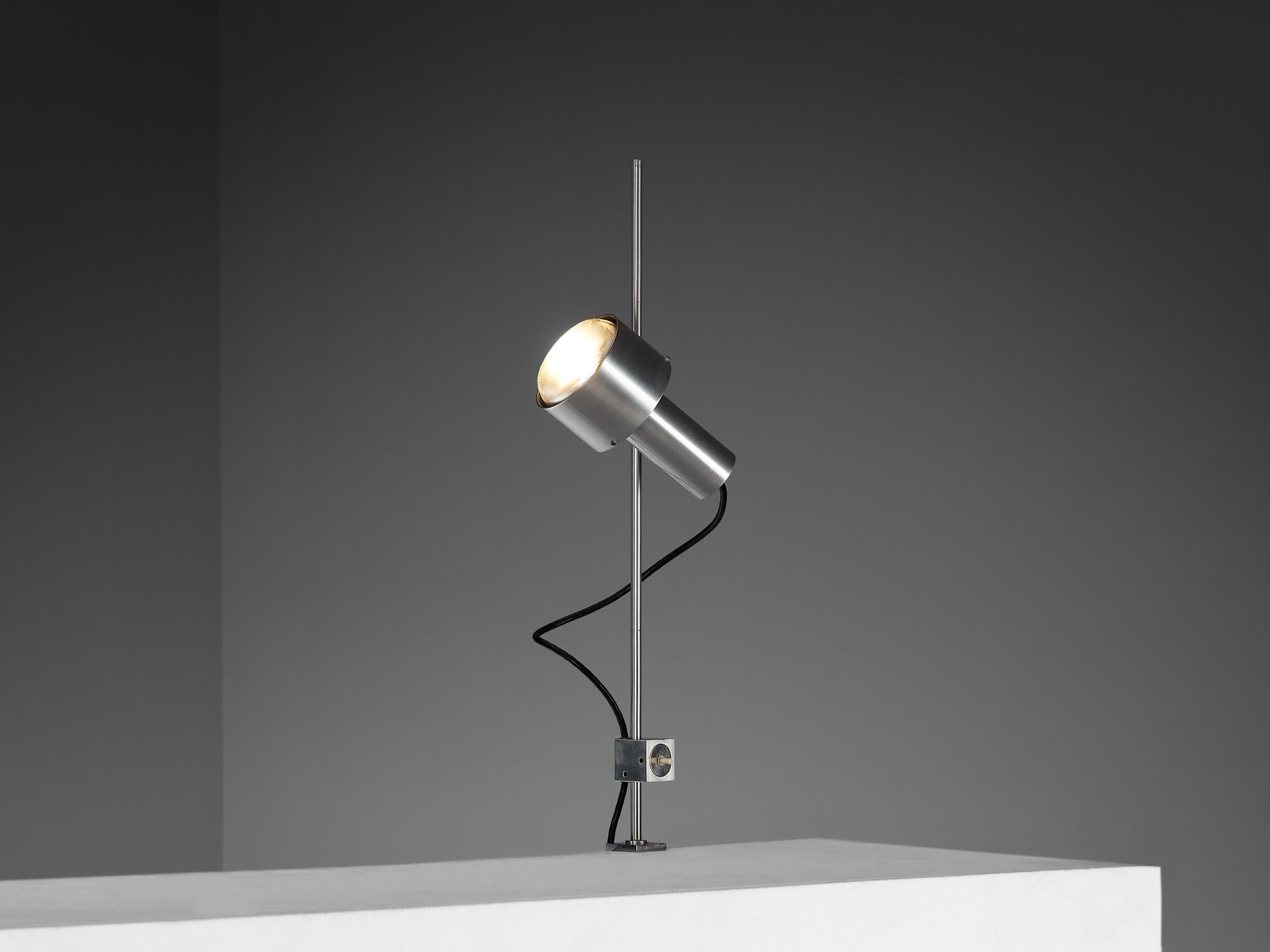 Peter Nelson for Architectural Lightning Minimalist Desk Lamp in Aluminum