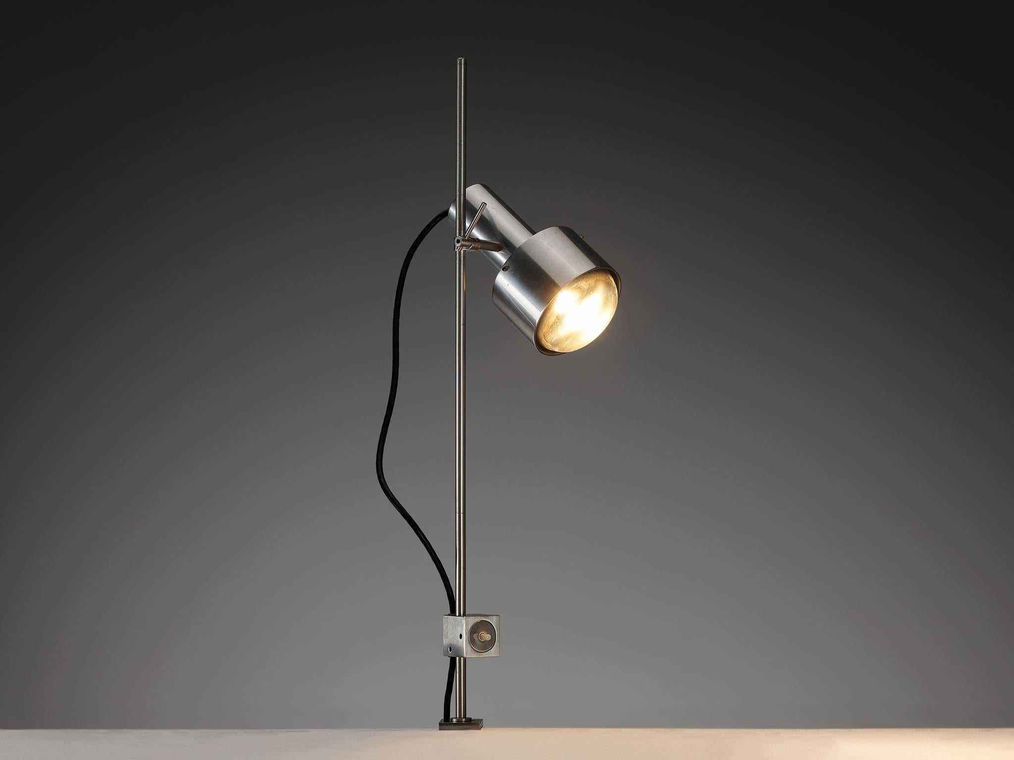 Peter Nelson for Architectural Lightning Minimalist Desk Lamp in Alumi