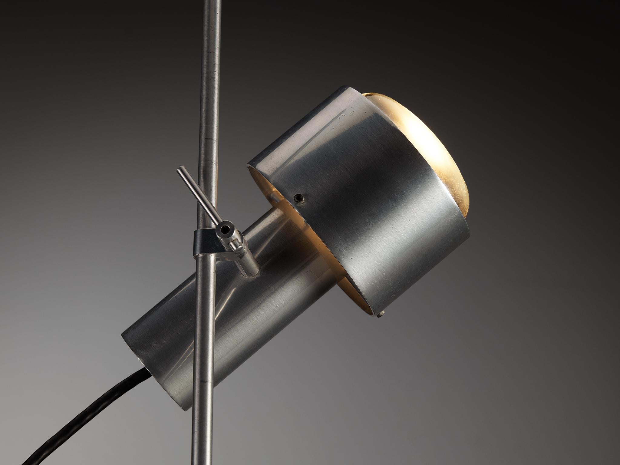 Peter Nelson for Architectural Lightning Minimalist Desk Lamp in Aluminum