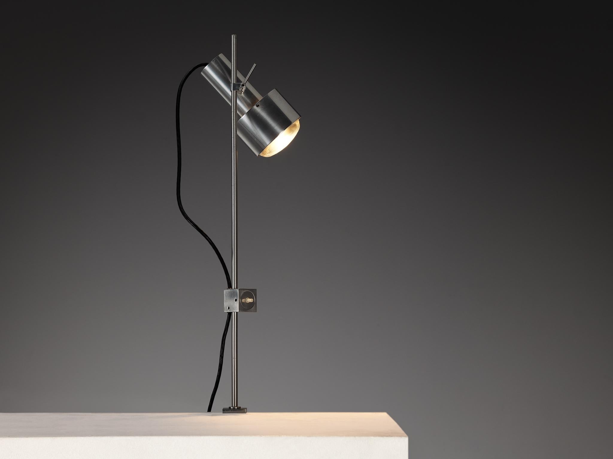 Peter Nelson for Architectural Lightning Minimalist Desk Lamp in Aluminum