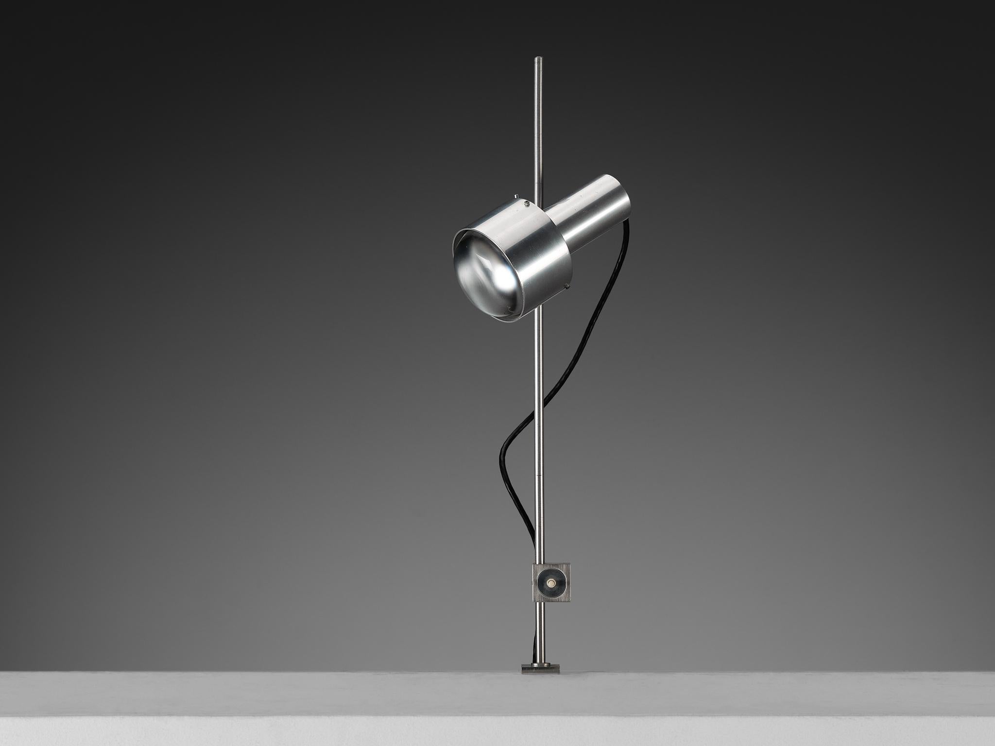 Peter Nelson for Architectural Lightning Minimalist Desk Lamp in Aluminum