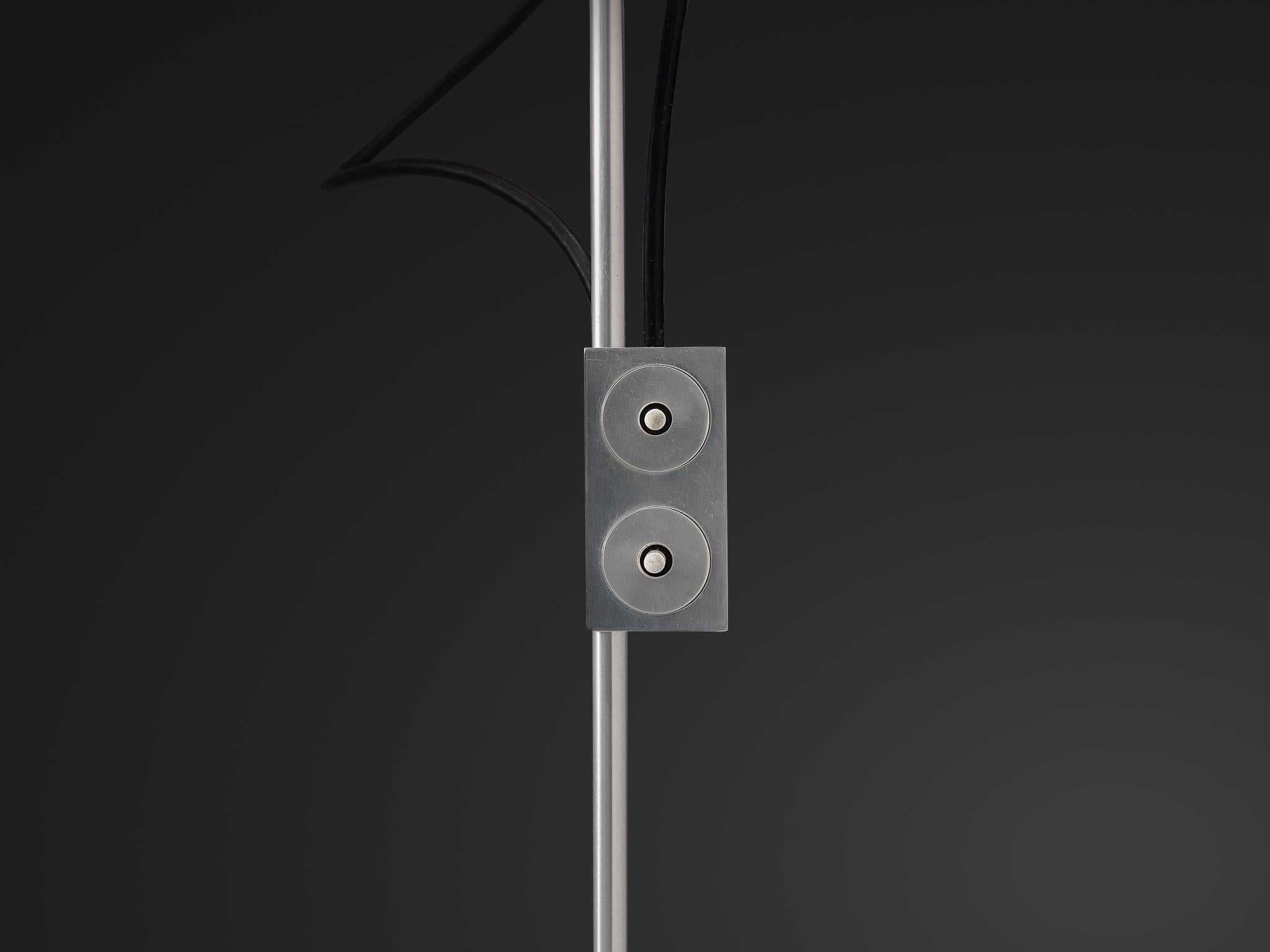 Peter Nelson for Architectural Lightning Minimalist Floor Lamp in Aluminum