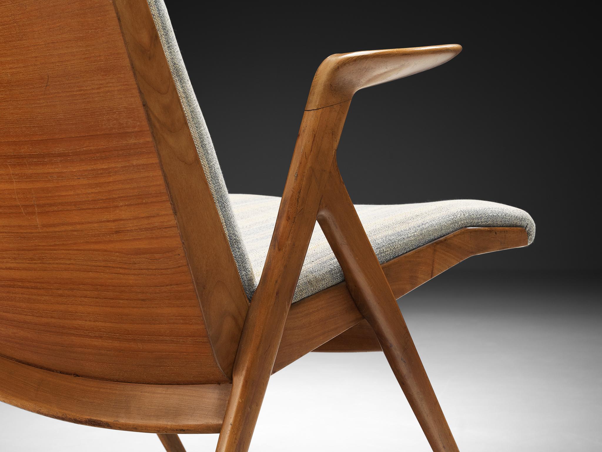 Pair of Taichiro Nakay Armchairs in Cherry Wood