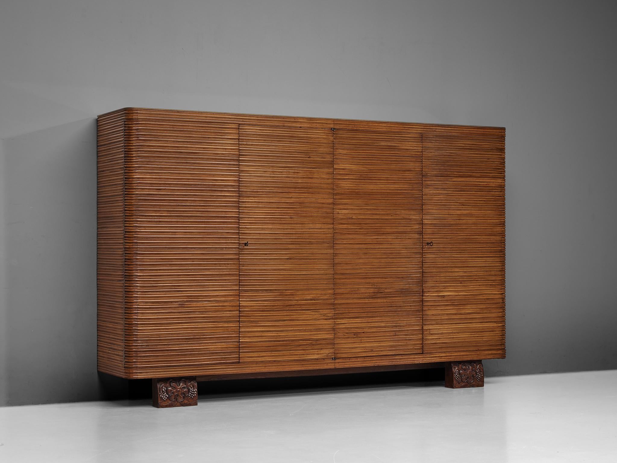 Osvaldo Borsani for Arredamenti Borsani Varedo Highboard in Cherry