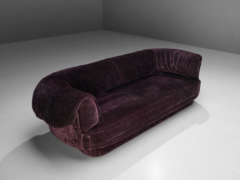 Howard Keith Grand Sofa in Soft Purple Upholstery