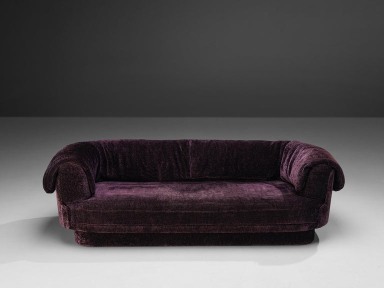 Howard Keith Grand Sofa in Soft Purple Upholstery