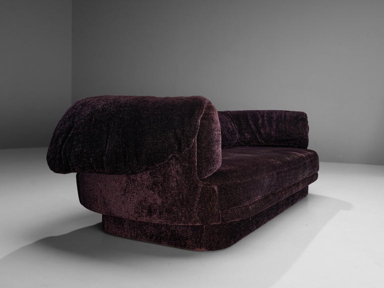 Howard Keith Grand Sofa in Soft Purple Upholstery