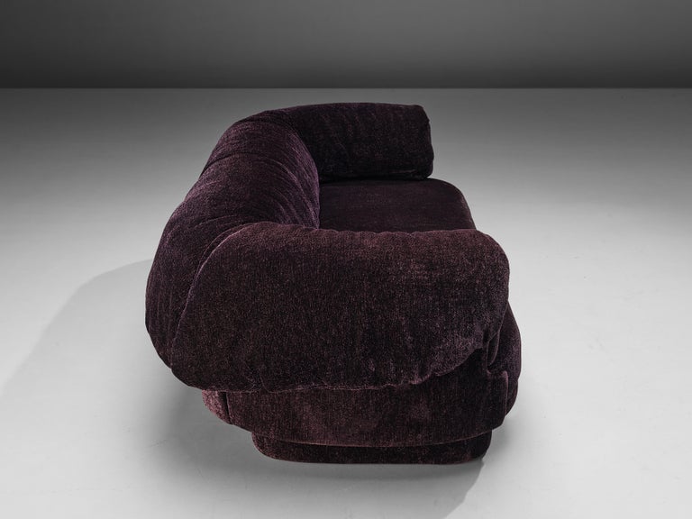 Howard Keith Grand Sofa in Soft Purple Upholstery