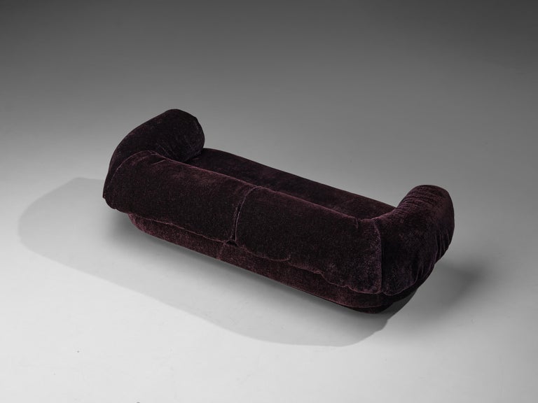 Howard Keith Grand Sofa in Soft Purple Upholstery