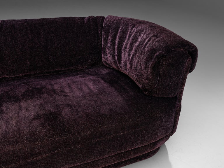 Howard Keith Grand Sofa in Soft Purple Upholstery