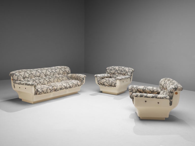 Studio Tecnico for Mobilquattro ‘Delta 699’ Sofa in Floral Upholstery