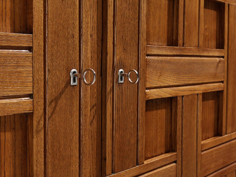 Paolo Buffa Large Highboard in Chestnut 1940s