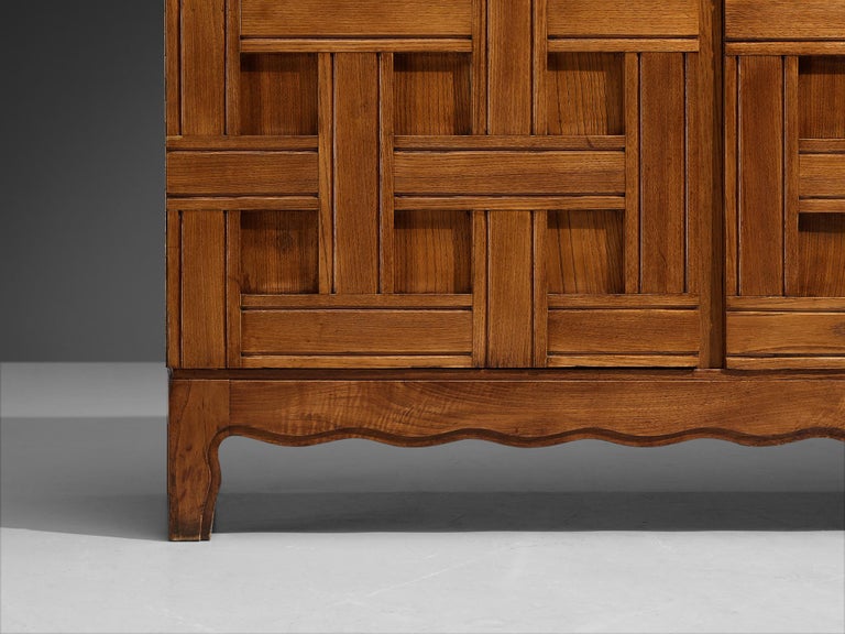 Paolo Buffa Large Highboard in Chestnut 1940s