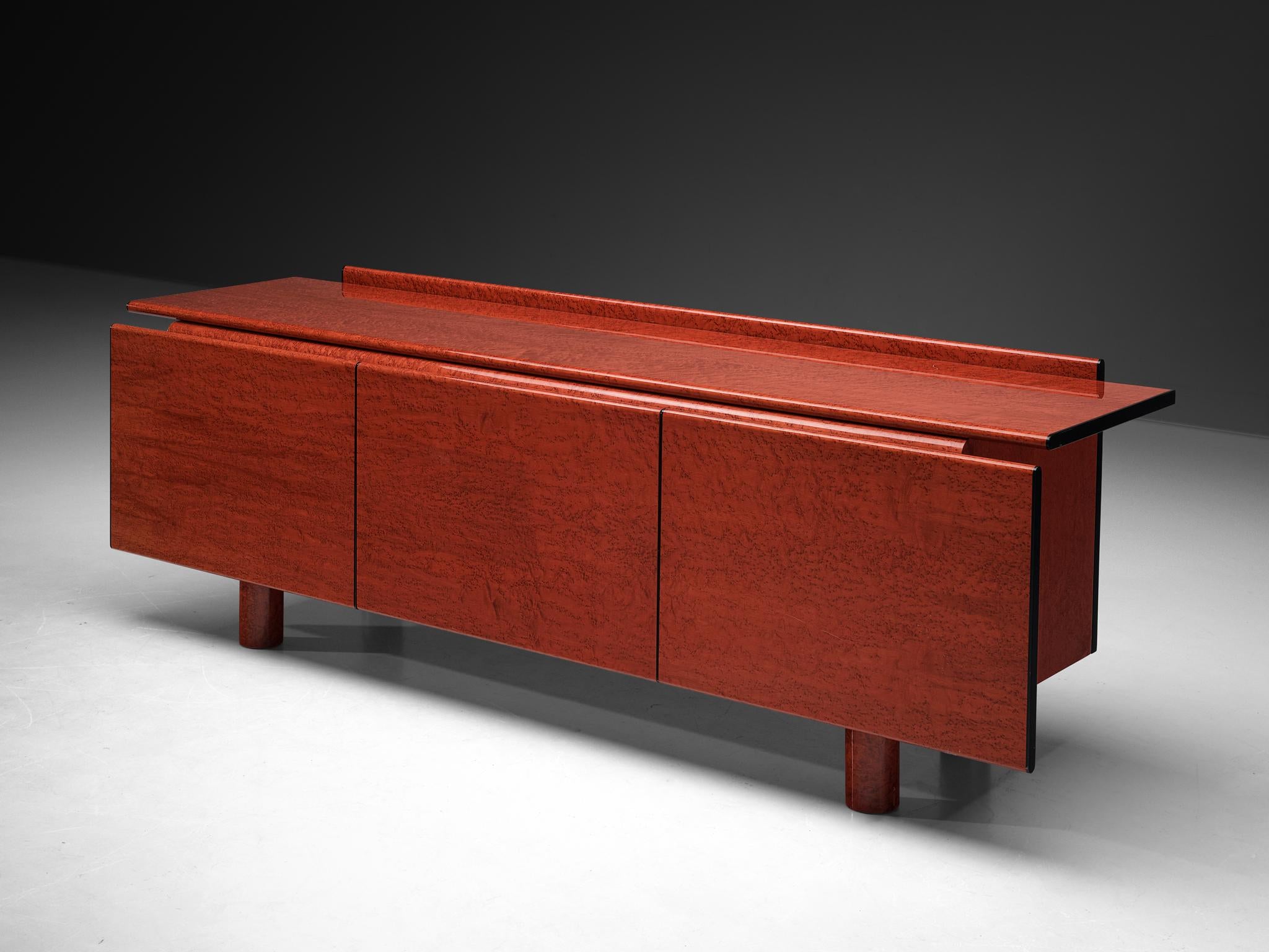 Carlo Marelli & Massimo Molteni 'Tula' Sideboard in Red Birdseye Maple