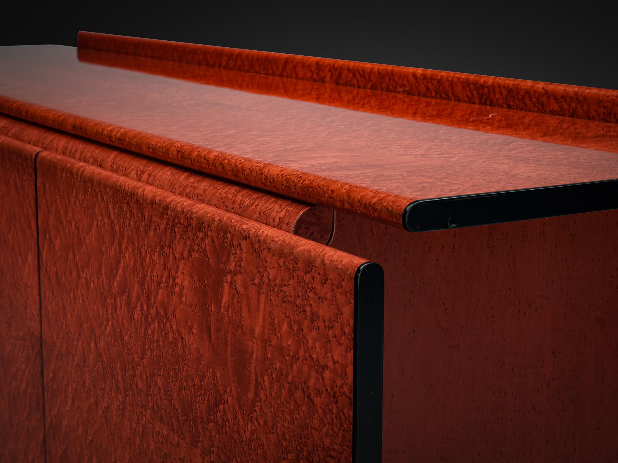 Carlo Marelli & Massimo Molteni 'Tula' Sideboard in Red Birdseye Maple