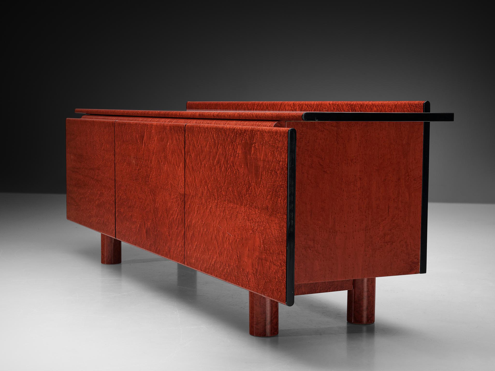 Carlo Marelli & Massimo Molteni 'Tula' Sideboard in Red Birdseye Maple