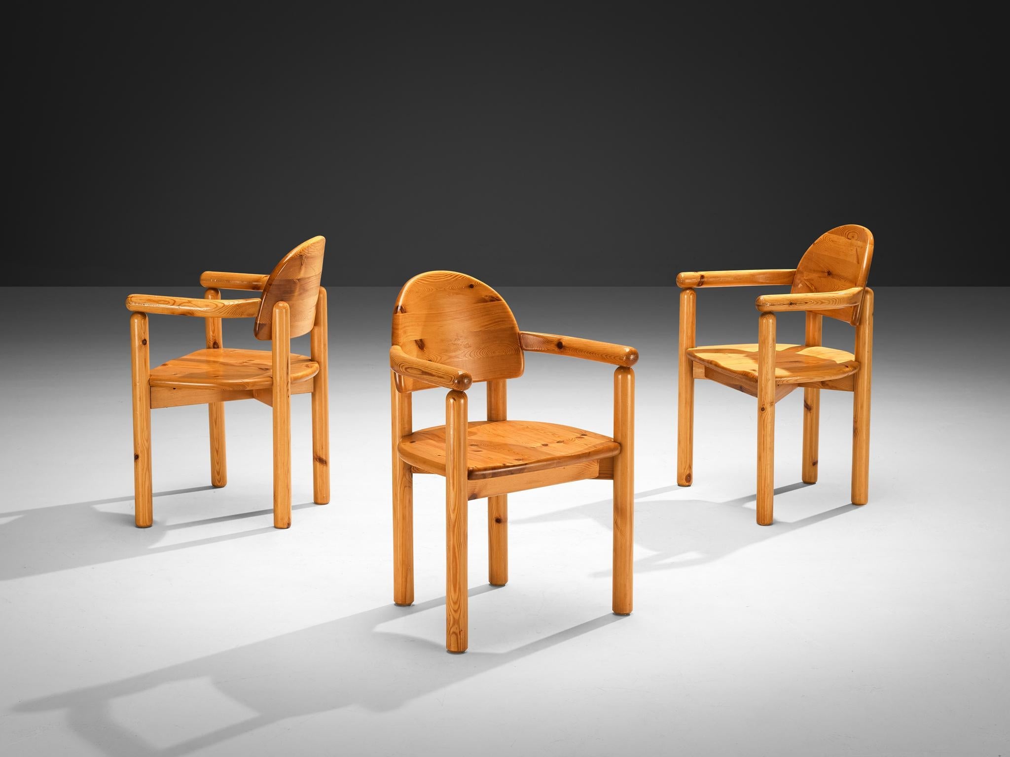 Rainer Daumiller Set of Six Dining Chairs in Solid Pine