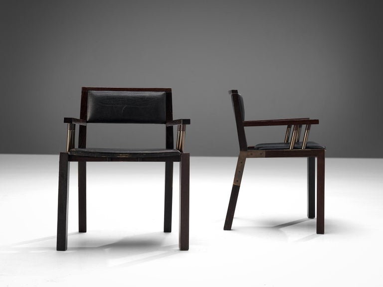 Rare Jean-Michel Wilmotte ‘Grand Louvre’ Set of Six Dining Chairs in Wenge