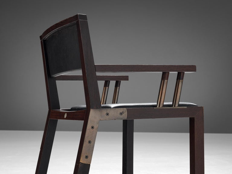 Rare Jean-Michel Wilmotte ‘Grand Louvre’ Set of Six Dining Chairs in Wenge