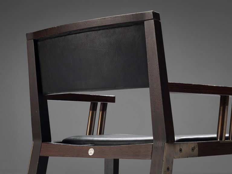 Rare Jean-Michel Wilmotte ‘Grand Louvre’ Set of Six Dining Chairs in Wenge