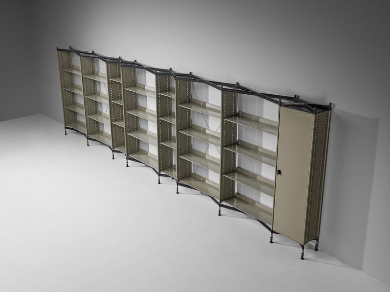 Studio BBPR for Olivetti 'Spazio' Large Shelving System in Steel 7M