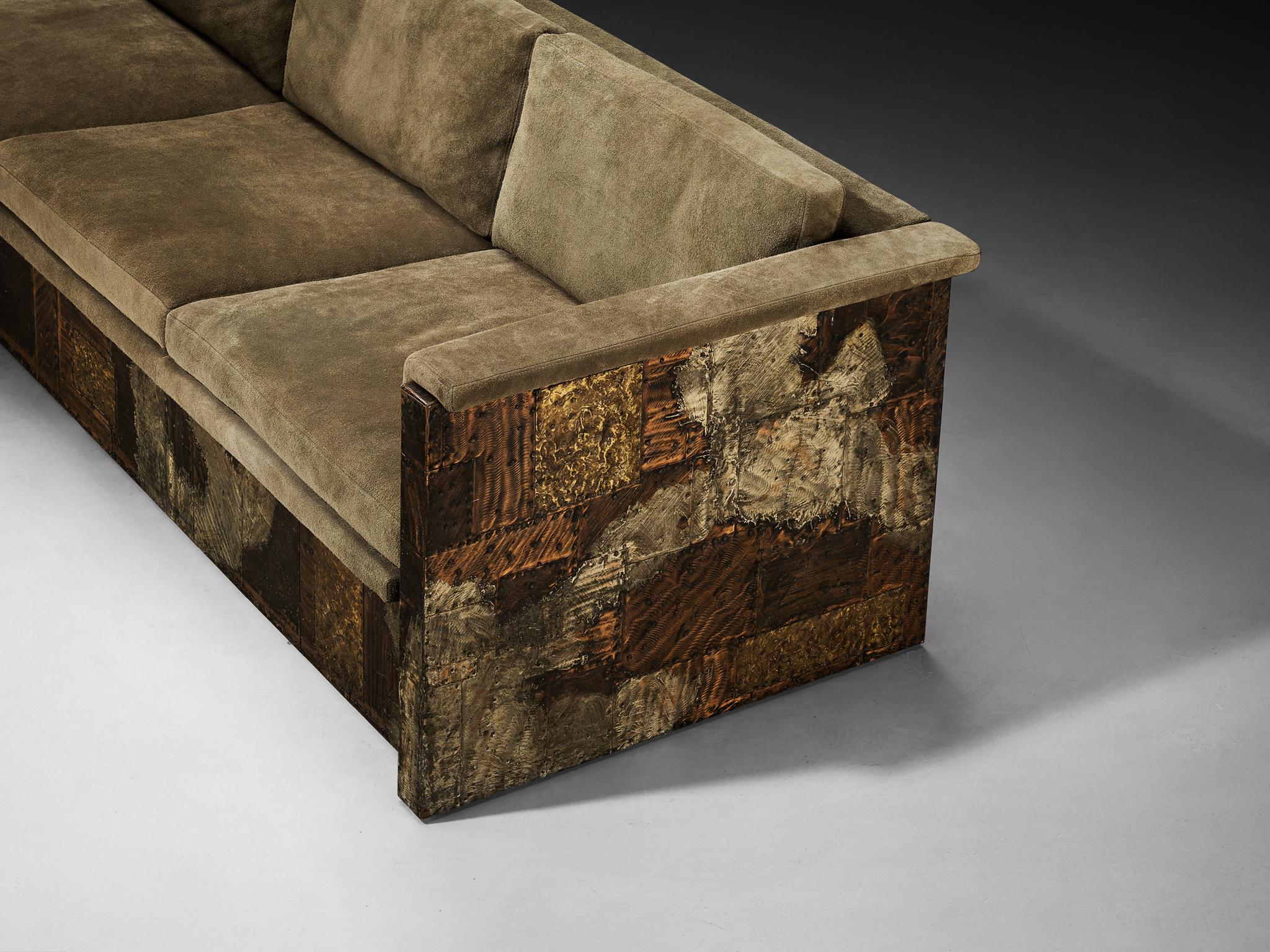 Paul Evans for Paul Evans Studio Custom-Made ‘Patchwork’ Sofa