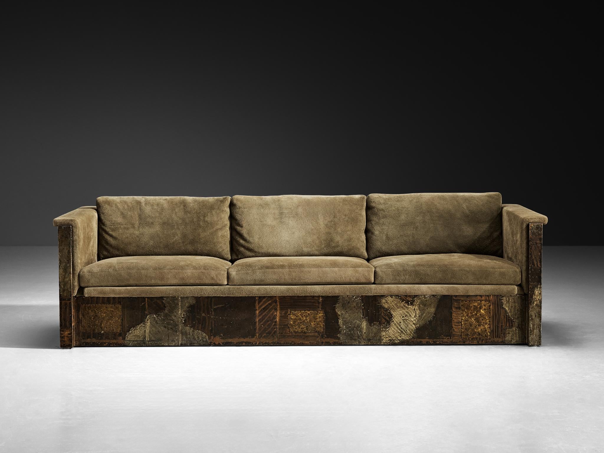 Paul Evans for Paul Evans Studio Custom-Made ‘Patchwork’ Sofa