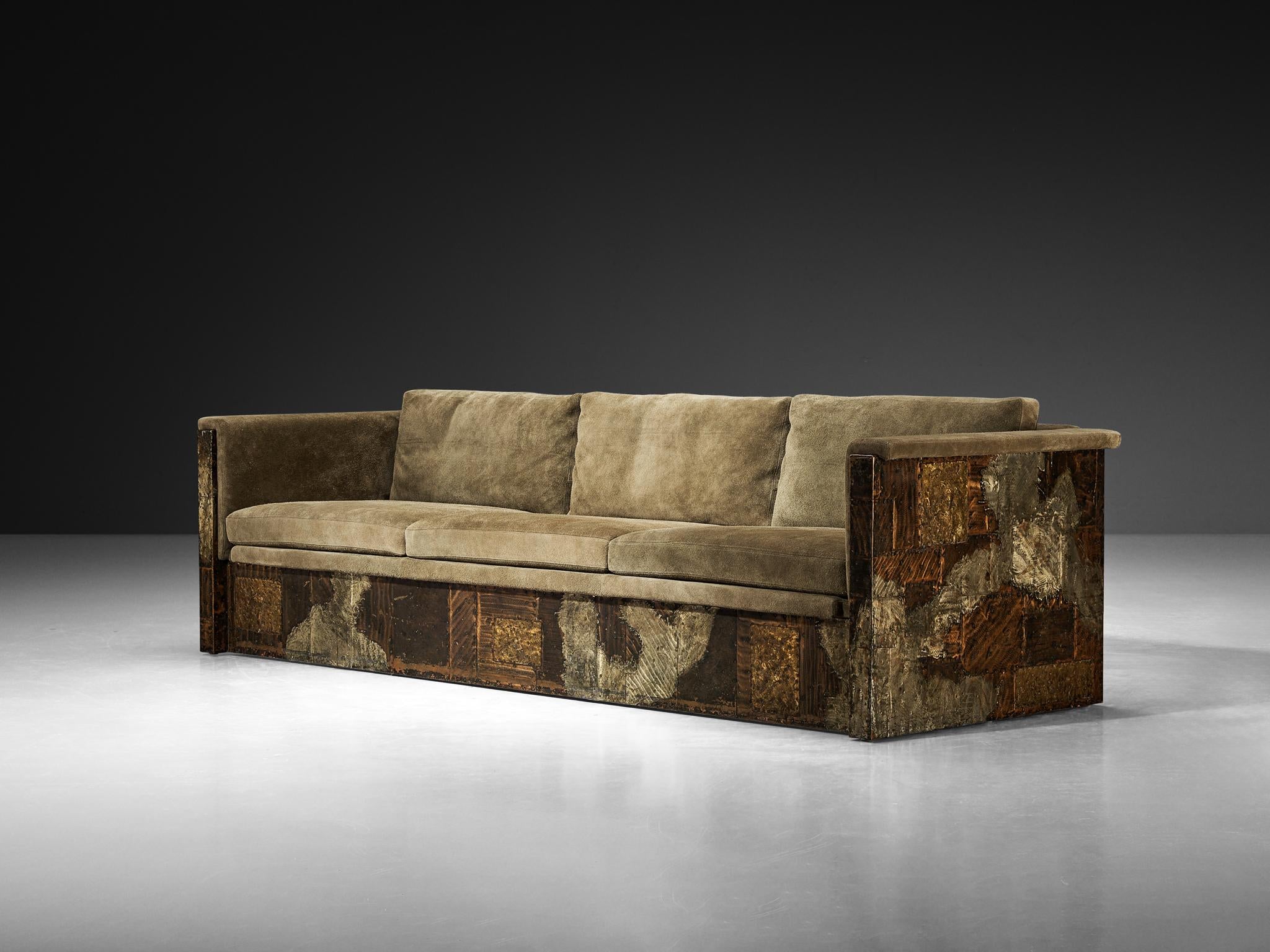 Paul Evans for Paul Evans Studio Custom-Made ‘Patchwork’ Sofa