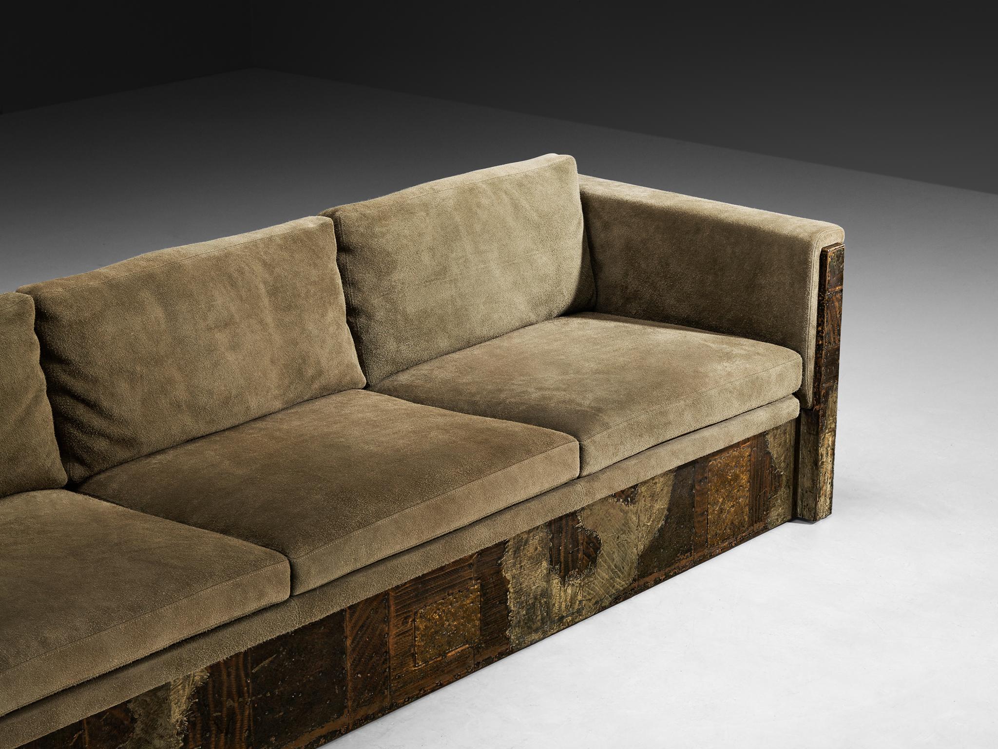 Paul Evans for Paul Evans Studio Custom-Made ‘Patchwork’ Sofa