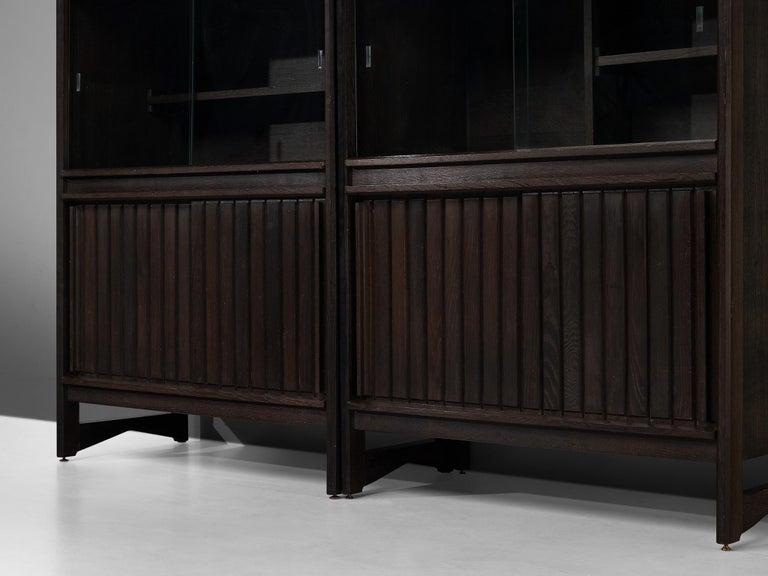 Guillerme & Chambron Cabinets in Stained Oak