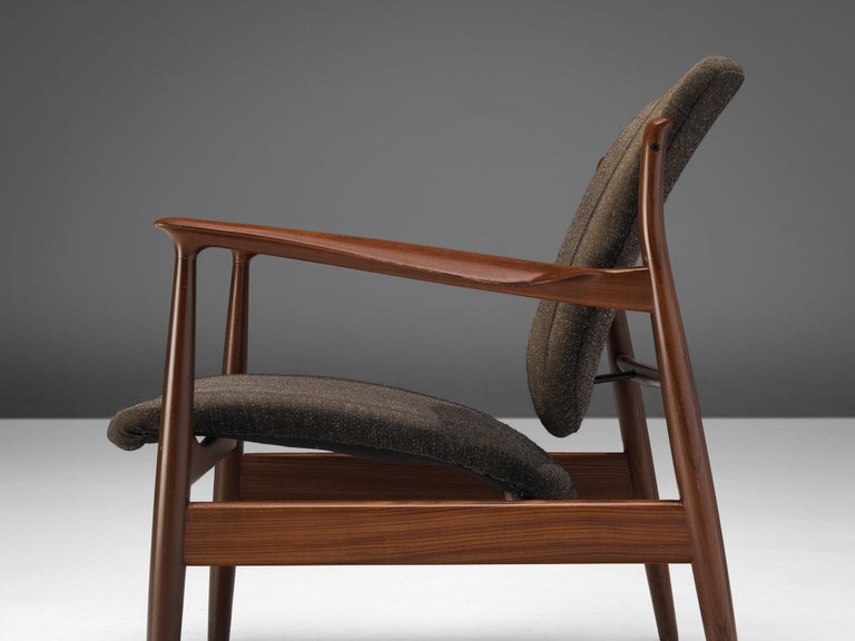 Early Model Finn Juhl for France & Søn Lounge Chair in Teak